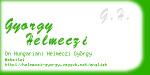 gyorgy helmeczi business card